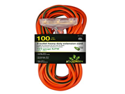 GoGreen Power GG 15100 14 3 50 3 Outlet Heavy Duty Extension Cord Lighted End