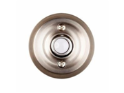 Hampton Bay Wired Lighted Door Bell Push Button Brushed Nickel