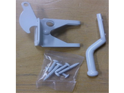 BRAINERD GATE LATCH IN WHITE FINISH