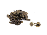uxcell® Jewelry Case Box DIY Hasp Lock Latch Bronze Tone 15PCS