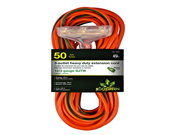 GoGreen Power GG 15250 12 3 50 3 Outlet Heavy Duty Extension Cord Lighted End
