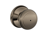 Schlage F40 AND Andover Privacy Door Knob Set from the F Series Antique Pewter
