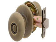 MaxGrade 200WAT5 Watson Privacy Bed Bath Door Knob Lockset Antique Brass