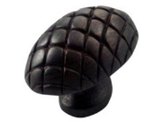 MNG Hardware 14913 1 1 2 Inch Quilted Egg Knob Oil Rubbed Bronze