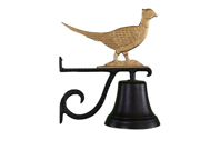 Montague Metal Products Cast Bell with Gold Pheasant