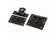 uxcell® Antique Wooden Case Chest Box Clasp Hasp Latch Bronze Tone 2 Sets