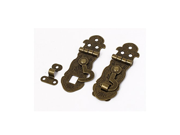 uxcell® Antique Style Case Lock Chest Box Clasp Hasp Latch Bronze Tone 2pcs