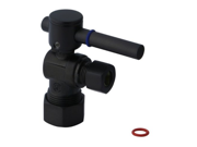 Kingston Brass CC53305DL Concord Decorative Quarter Turn Valve with 1 2 Inch and 3 8 Inch OD Compression Lever Handle Oil Rubbed Bronze