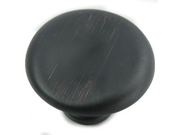 MNG Hardware 16413 1 1 2 Inch Vanilla Thumbprint Knob Oil Rubbed Bronze