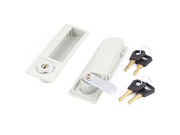uxcell® Furniture Cabinet Cupboard Door Security Lock 2pcs w Keys