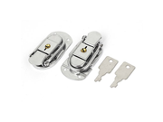 uxcell® Wardrobe Box Case Metal 66x34x13mm Toggle Latch Hasp 2pcs w Keys