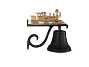 Montague Metal Products Cast Bell with Gold Train