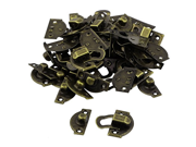 uxcell® Jewelry Case Box Drawer Hasp Lock Latch Bronze Tone 23PCS