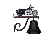 Montague Metal Products Cast Bell with Black and Chrome Motorcycle