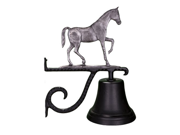 Montague Metal Products Cast Bell with Swedish Iron Gaited Horse