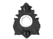 WMKBP Acorn Warwick Iron Hand Forged Electric Doorbell Button Black Iron