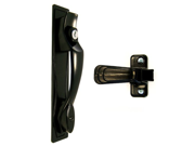 Ideal Security Inc. SK940BL Deluxe Keyed Latch with Back Plate Black