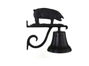 Montague Metal Products Cast Bell with Black Pig
