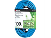 Woods 658 16 3 Outdoor Cold Flexible SJTW Extension Cord Blue 100 Foot