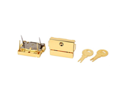 uxcell® Suitcase Drawer Hasp Boxes Clasp Toggle Lock Latch Gold Tone 2pcs