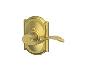 Schlage F170 ACC 608 CAM RH Non Turning Right Hand Accent Lever with Camelot Trim Satin Brass