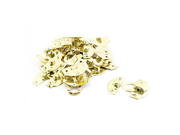 uxcell® Decorative Jewelry Box Case Hasp Latch Lock Gold Tone 15PCS