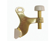 National Hardware Hinge Pin Door Stop Polished Brass Knob