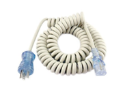 Conntek 29195 CC Hospital Grade 3 Prong U.S. Plug to IEC C13 8~10 Foot Coil Spring Cord