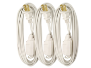Woods 997599 9 Foot Cube Extension Cord with Power Tap White 3 Pack