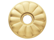 Baldwin 5026.I Single Estate Rosette for Passage Functions Satin Brass and Brown
