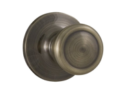 Weslock 210T Tulip Privacy Door Knob Set from the Reliant Collection Antique Brass