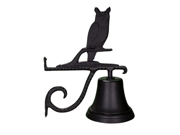 Montague Metal Products Cast Bell with Black Owl
