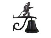 Montague Metal Products Cast Bell with Swedish Iron Fireman