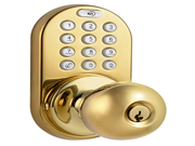 MiLocks DKK 02P Electronic Touchpad Entry Keyless Door Lock Polished Brass