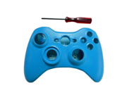 Generic Replacement Case Shell Button Kit Compatible for Microsoft Xbox 360 Wireless Controller Color Blue