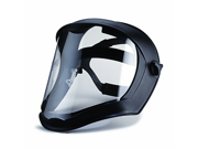 Uvex S8505 Bionic Shield Black Matte Face Shield And Hard Hat Adapter Clear Polycarbonate Uncoated Lens