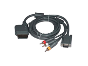 Generic VGA HDTV Composite RCA AV Video Cable Compatible for Microsoft Xbox 360 PC Monitor