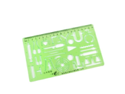 Students 0 19cm Black Scale Green Plastic Geometric Chemistry Drawing Template Ruler