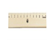 School Smart Wood Plain Edge Scale Ruler 1 8 scale
