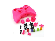Generic Replacement Case Shell Button Kit Compatible for Microsoft Xbox 360 Wireless Controller Color Pink