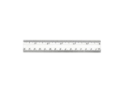 Charles Leonard CHL80610BN Clear Plastic 6 Ruler w Metric MultiPk 72 Each