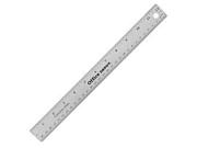 Office Depot Stainless Steel Ruler 12in. NB 20110510 SILVER