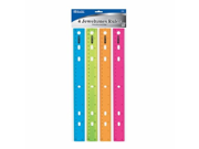 6 Pk BAZIC 12 Inch Jeweltones Color Ruler 4 pack Total of 24