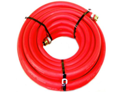 Water Hose Continental Formerly Goodyear 1 2 x 75 RED RUBBER Industrial 200psi with Brass Fittings Heavy Duty USA