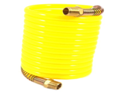 Forney 75417 Recoil Air Hose Yellow Nylon with 1 4 Inch Male NPT Fittings 1 Swivel End 1 4 Inch by 12 Feet 200 PSI