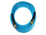 Coilhose Pneumatics PFE50504T Flexeel Reinforced Polyurethane Air Hose 5 16 Inch ID 50 Foot Length with 2 1 4 Inch MPT Reusable Strain Relief Fittings Tran
