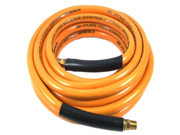 Forney 75410 Air Hose Yellow PVC with 1 4 Inch Male NPT Fittings On Both Ends 3 8 Inch by 25 Feet