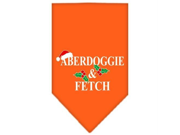 Aberdoggie Christmas Screen Print Bandana Orange Large