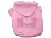 Canadian Flag Hoodies Pink XS 8
