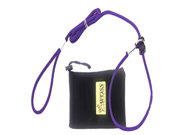 LeashInaBag Easy On Easy Off Dog Leash 1 4 Purple. Made in the USA.